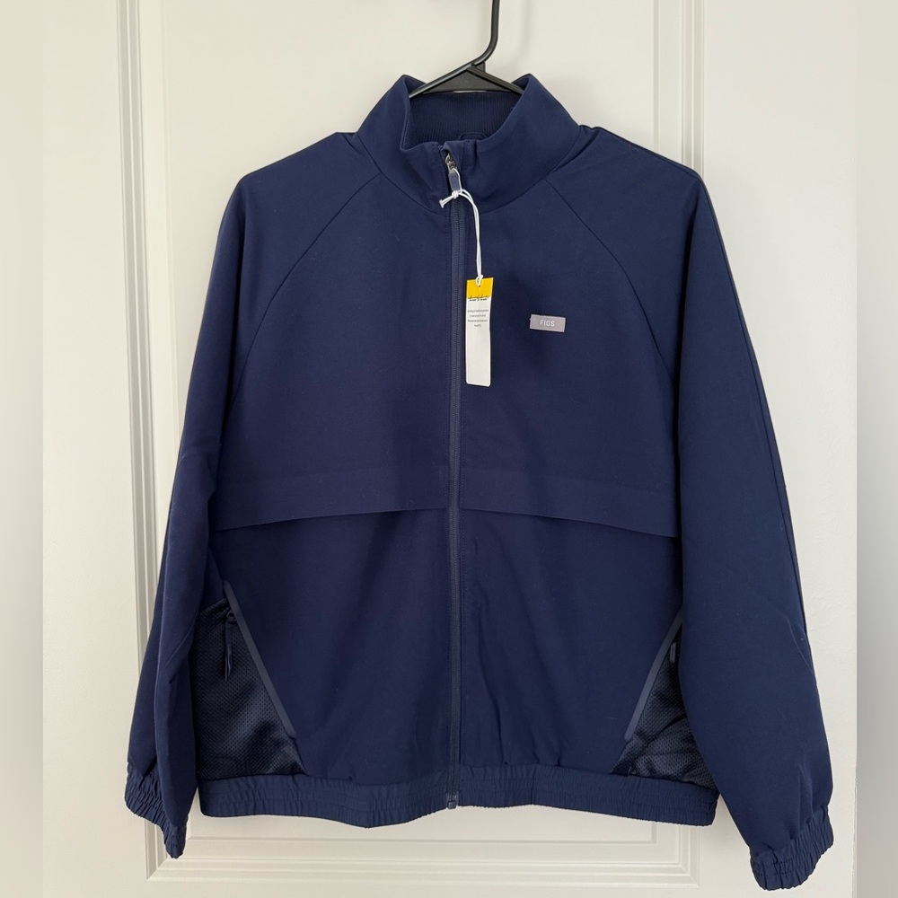 Figs Sydney Scrub Jacket Navy
